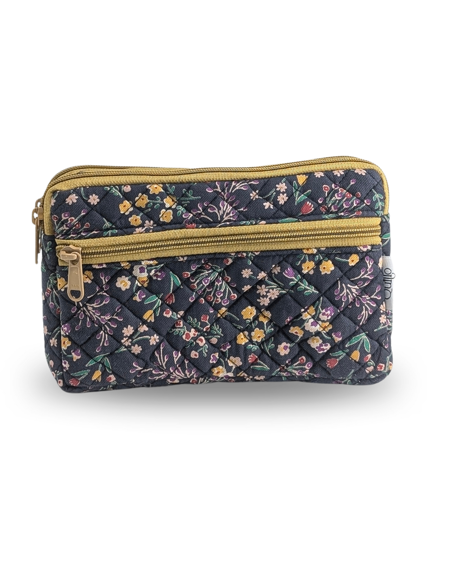 Floral Bloom Cross Zip Purse
