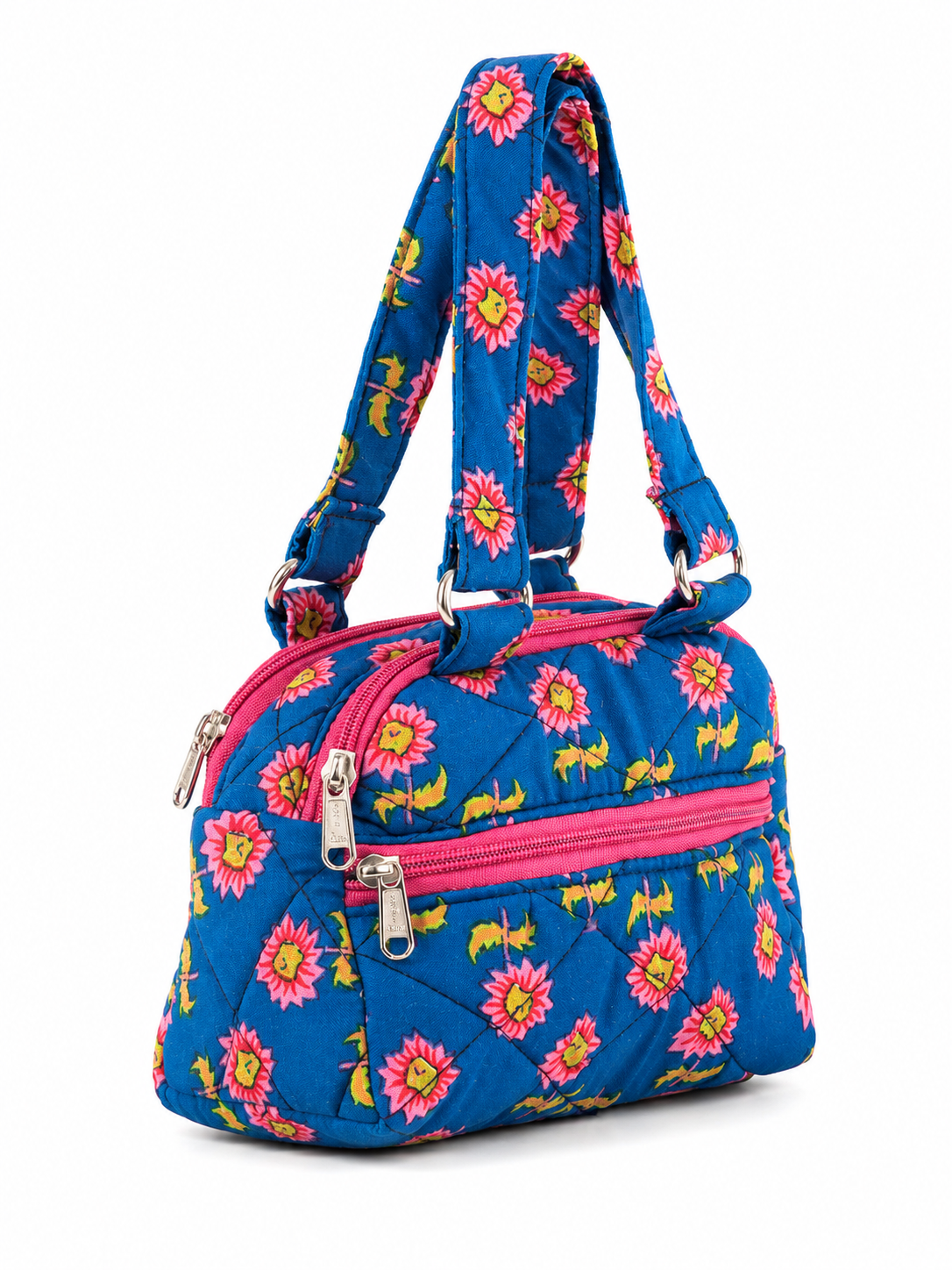 Aqua Floral Wrist bag