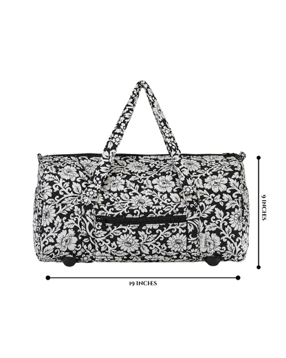 Black and white Forest Duffle traveller