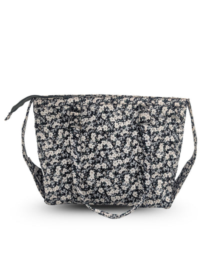 Floral Quilted Office Tote