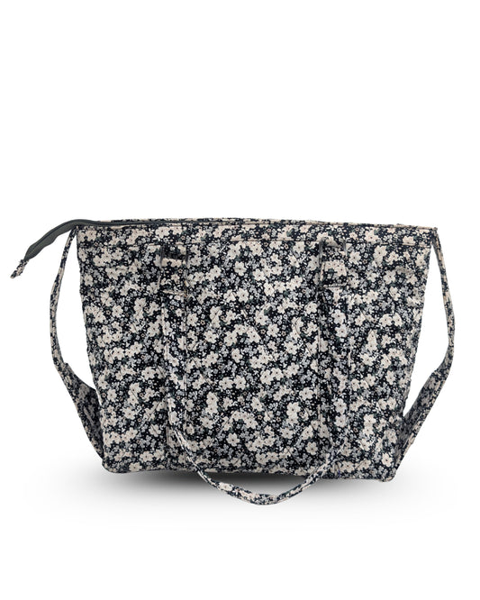 Floral Quilted Office Tote