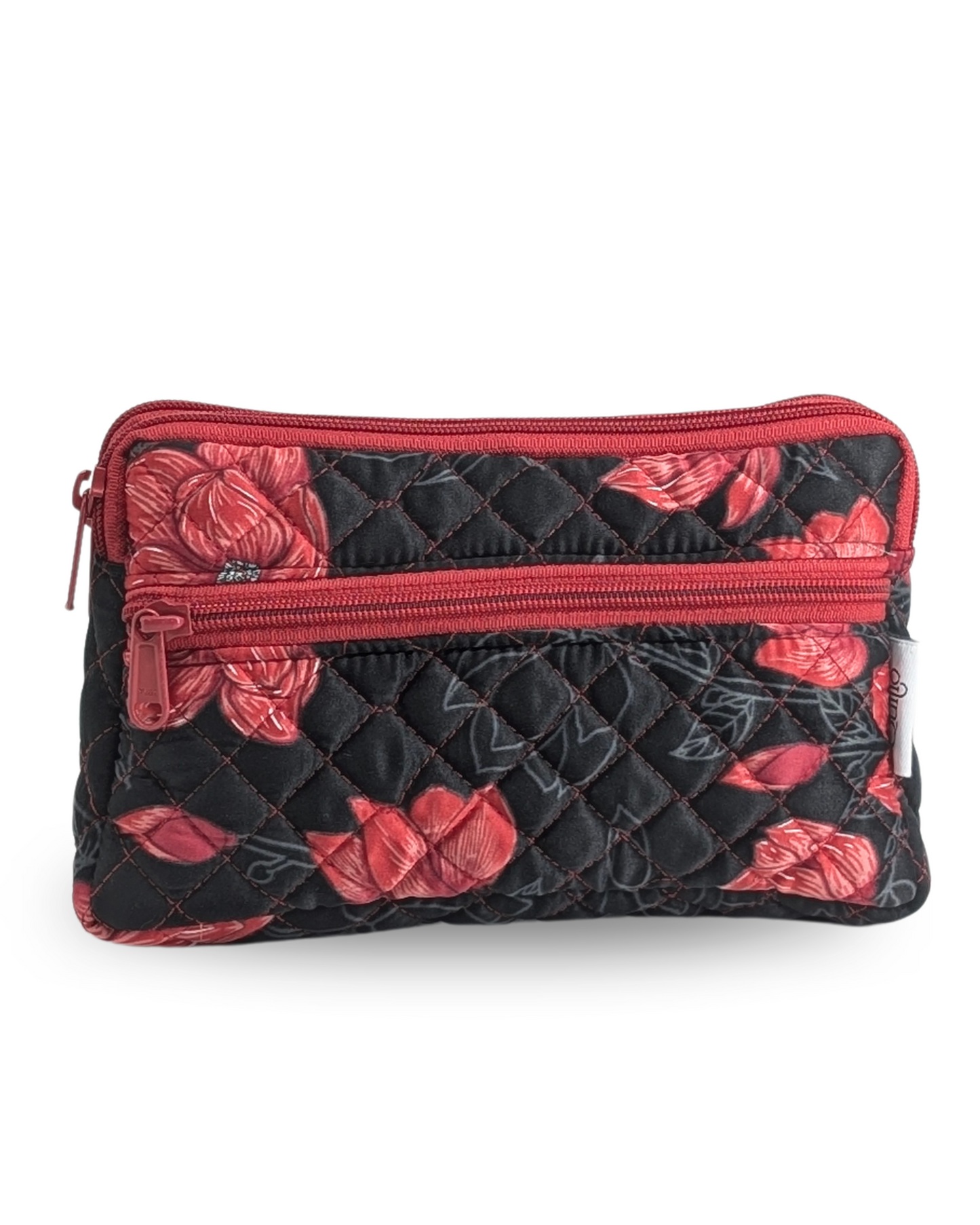 Petal Rose Cross Zip Clutch