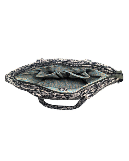 Floral Quilted Office Tote