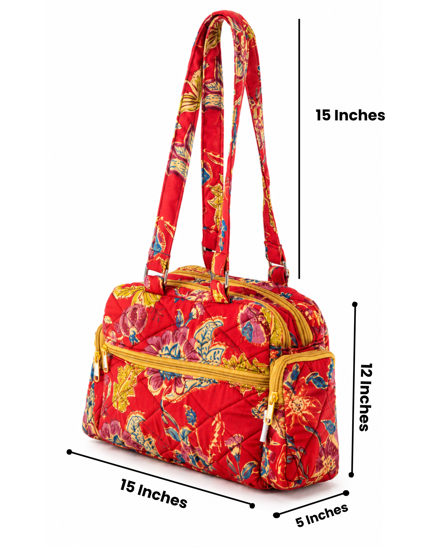 Red Kalamkari Cute hand bag