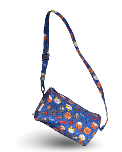 Cat and Fish Duffle Sling