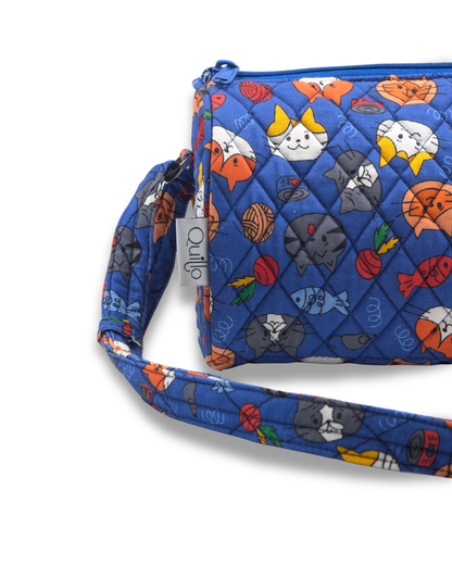 Cat and Fish Duffle Sling