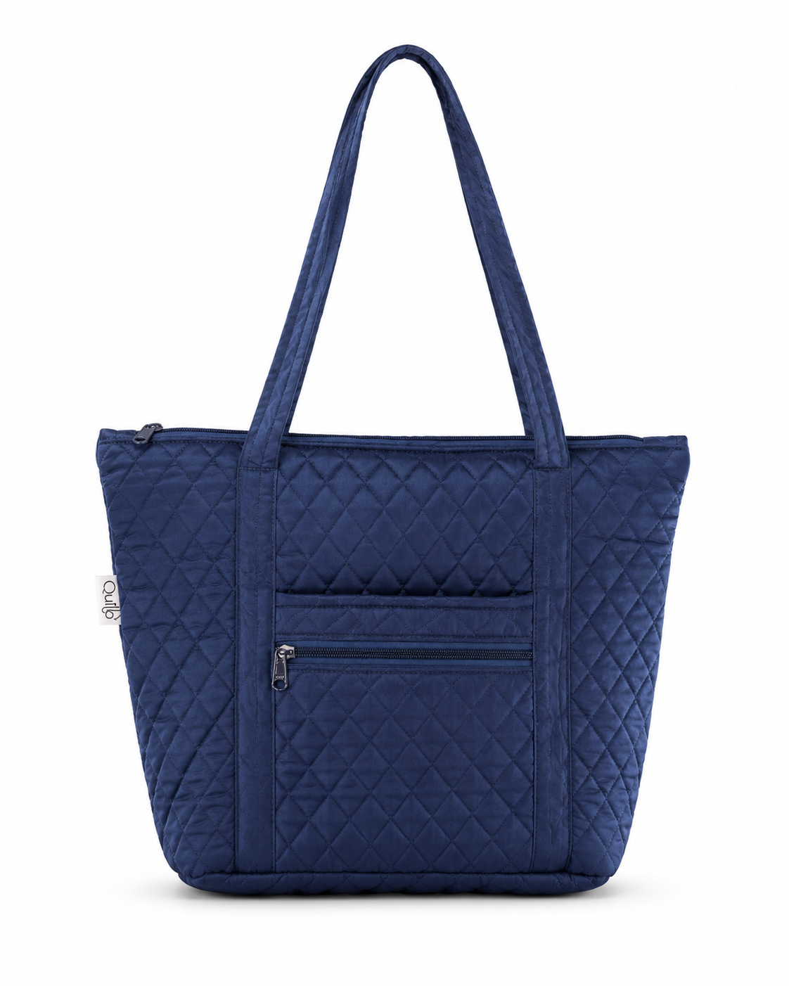 Navy Quilted Simple Tote
