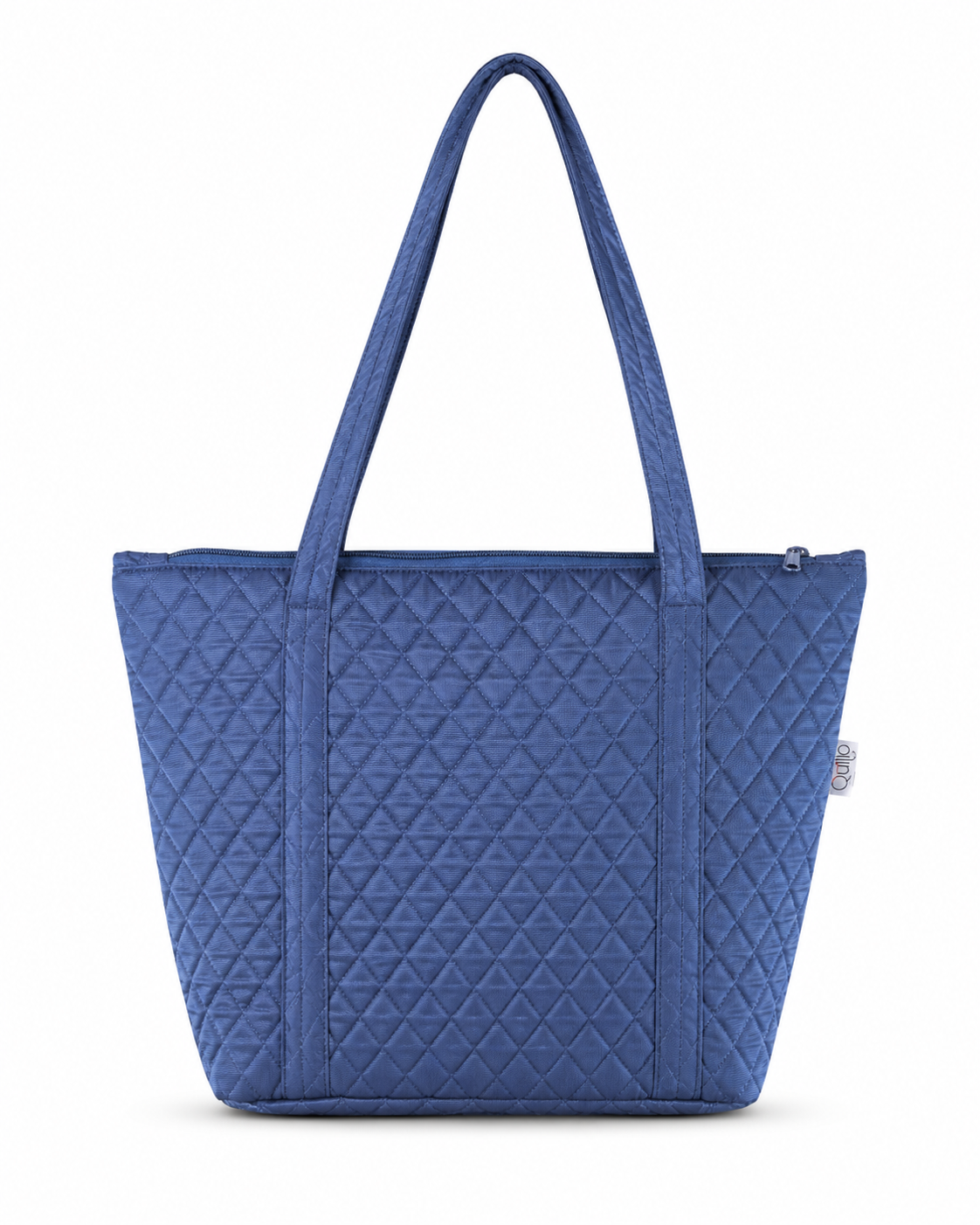 Navy Quilted Simple Tote