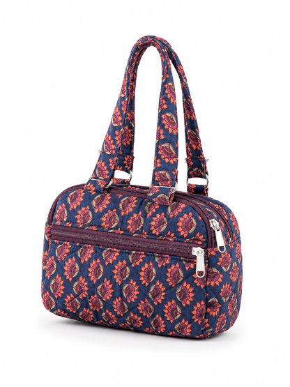 Maroon Floral Wrist bag