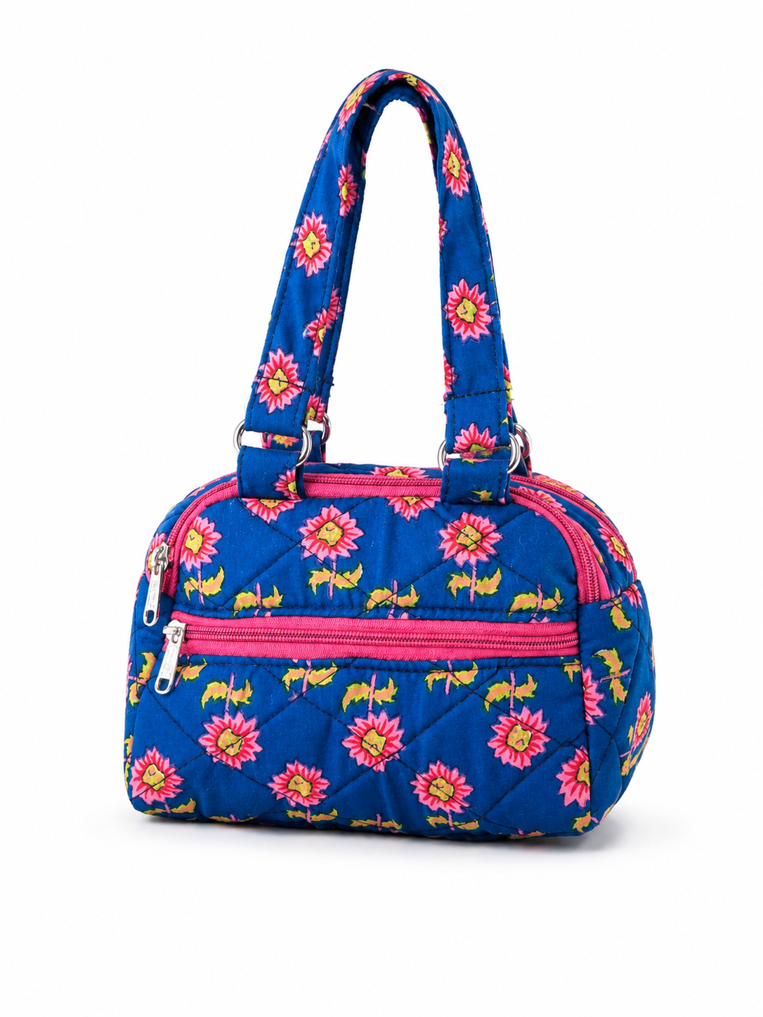Aqua Floral Wrist bag