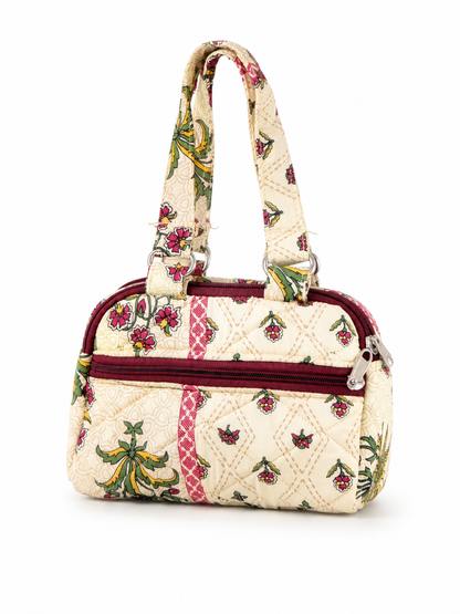 White Floral Wrist bag