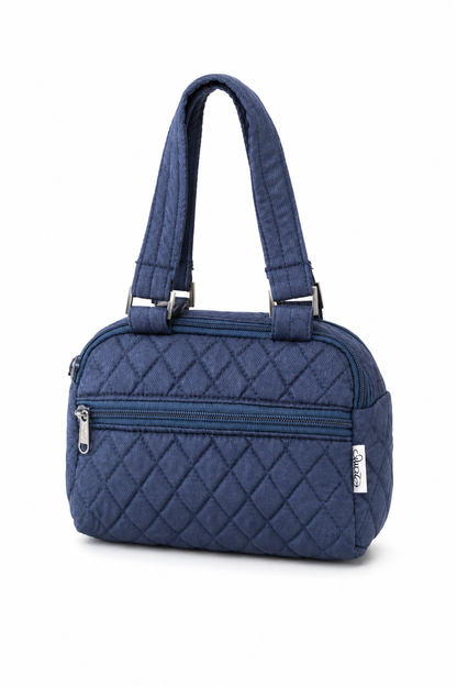 Navy Floral Wrist bag