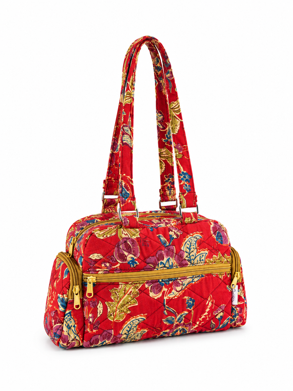 Red Kalamkari Cute hand bag