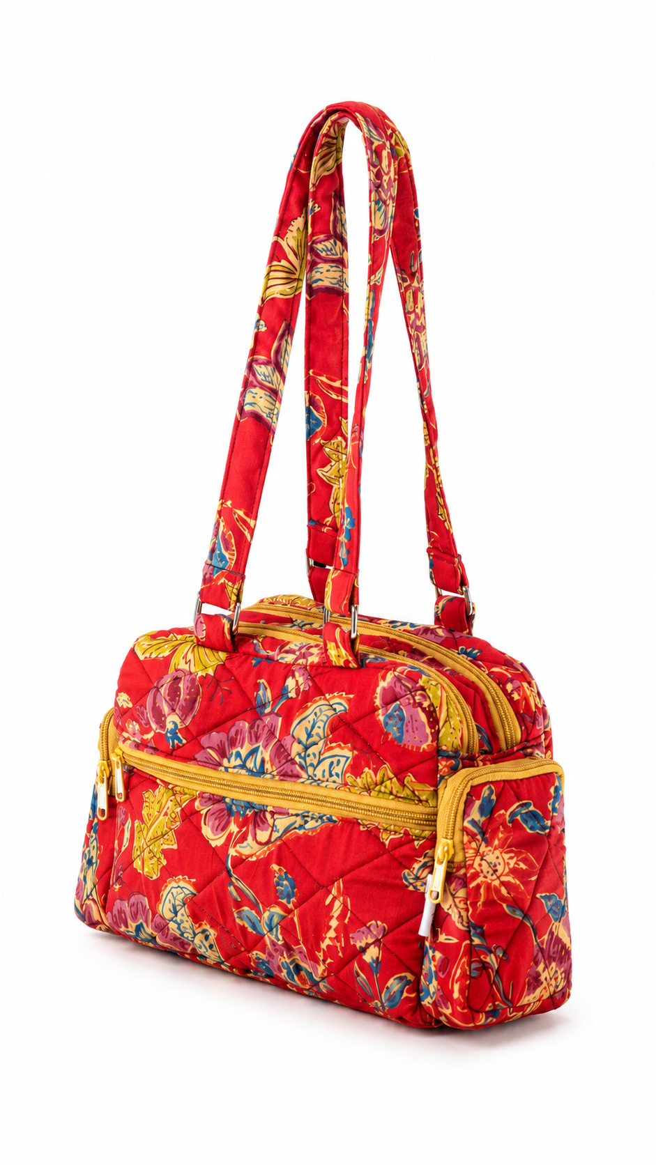 Red Kalamkari Cute hand bag