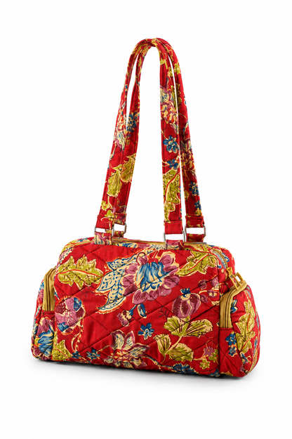 Red Kalamkari Cute hand bag