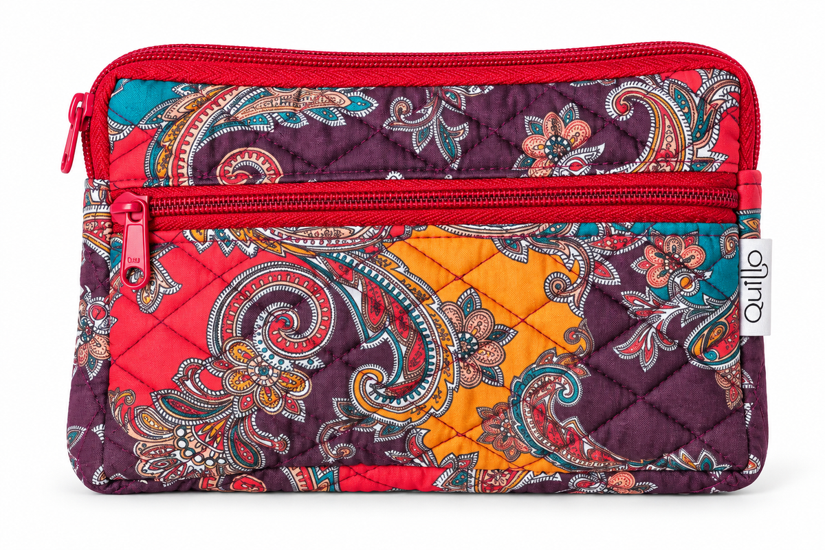 Kalamkari Paisley Cross Zip