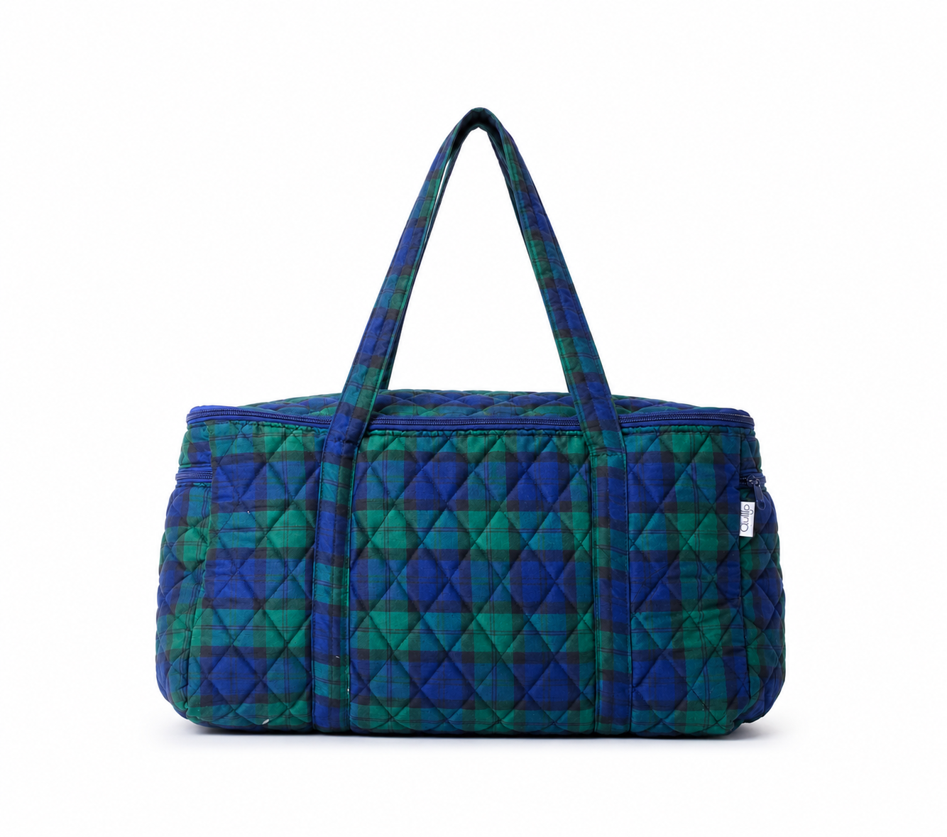 Green Madras Checks Travel bags