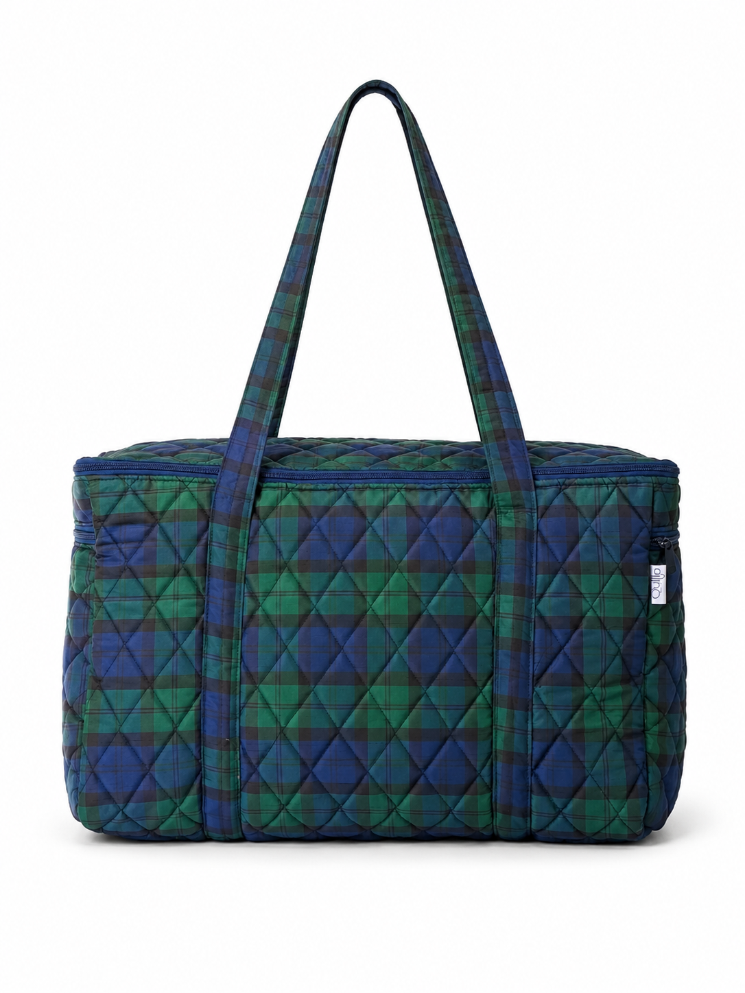 Green Madras Checks Travel bags