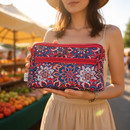 Mandala Crosss Clutch